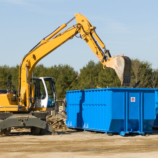 are there any restrictions on where a residential dumpster can be placed in Upperco